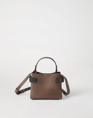 Small Top-Handle Essence bag Brown Woman - Brunello Cucinelli