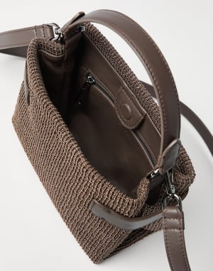 Small Top-Handle Essence bag Brown Woman - Brunello Cucinelli