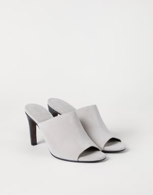 Suede heels Grey Woman - Brunello Cucinelli
