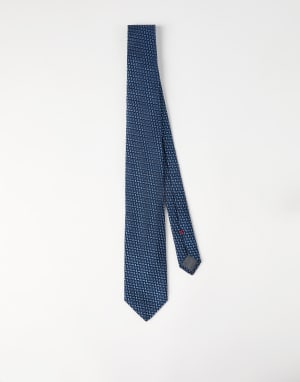 Silk necktie Denim Man - Brunello Cucinelli