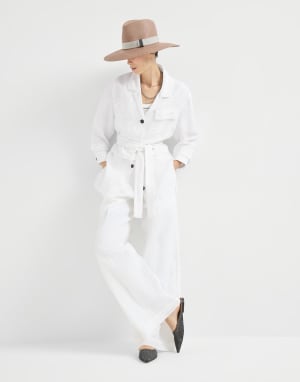 スエード フラットシューズ ブラウン レディース - Brunello Cucinelli