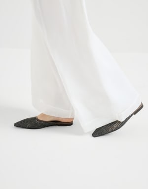 スエード フラットシューズ ブラウン レディース - Brunello Cucinelli