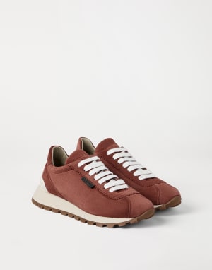 Suede runners Firebrick Woman - Brunello Cucinelli