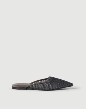 スエード フラットシューズ ブラウン レディース - Brunello Cucinelli