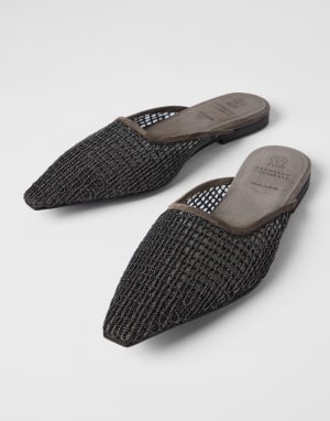 スエード フラットシューズ ブラウン レディース - Brunello Cucinelli