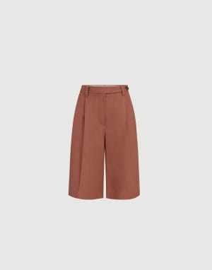 Sartorial Bermuda shorts Firebrick Woman - Brunello Cucinelli