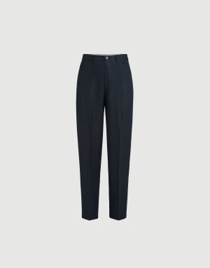 Panama trousers Navy Blue Man - Brunello Cucinelli