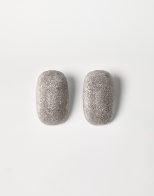 Silver shimmer earrings Silver Woman - Brunello Cucinelli