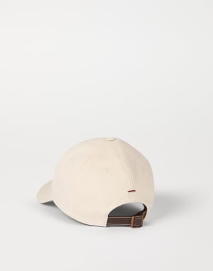 Baseball cap with logo Panama Man - Brunello Cucinelli