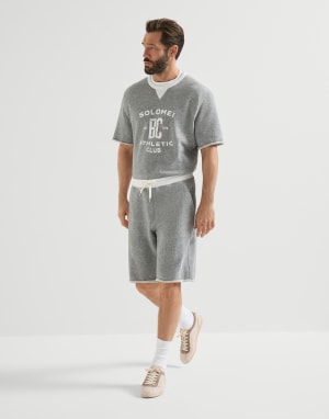 Calfskin and suede sneakers Butter Man - Brunello Cucinelli