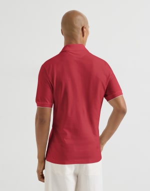 Piqué polo shirt Cherry Man - Brunello Cucinelli