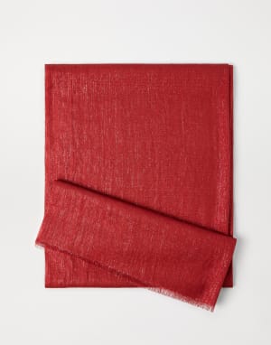 Sparkling scarf Red Woman - Brunello Cucinelli