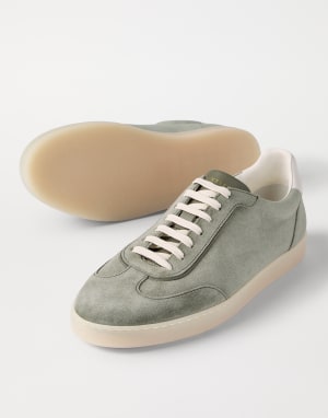 Suede sneakers Olive Man - Brunello Cucinelli