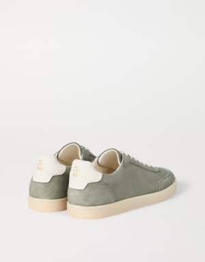 Suede sneakers Olive Man - Brunello Cucinelli