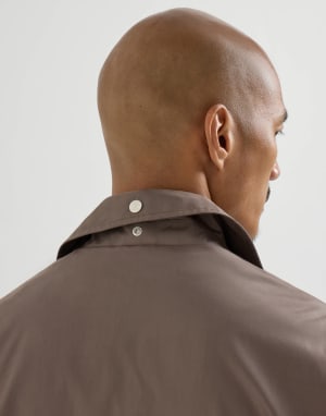 Unlined outerwear jacket Hazelnut Man - Brunello Cucinelli