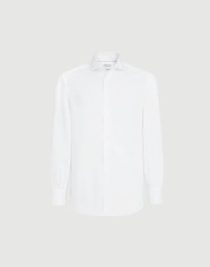 Chemise à col français Blanc Homme - Brunello Cucinelli