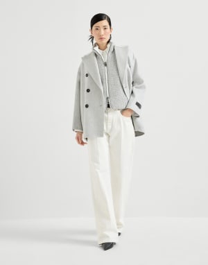 Cashmere down vest Light Grey Woman - Brunello Cucinelli