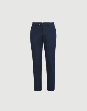 Hose aus Komfort-Gabardine Navy-Blau Herren - Brunello Cucinelli