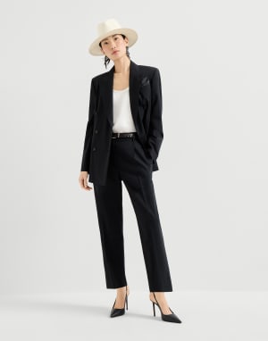 Slouchy-Hose Schwarzgrau Damen - Brunello Cucinelli