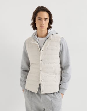 Daunenjacke aus Taft Panama Herren - Brunello Cucinelli