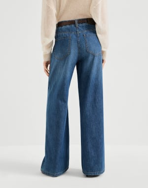 Baggy trousers Denim Woman - Brunello Cucinelli