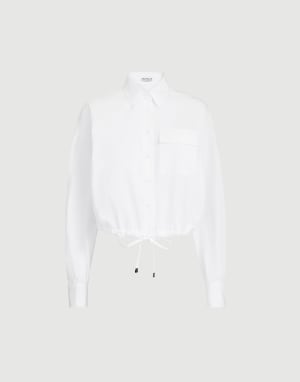 Crop shirt White Woman - Brunello Cucinelli