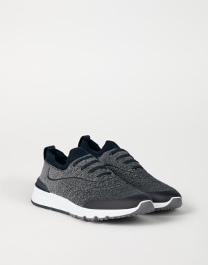 Knit runners Navy Blue Man - Brunello Cucinelli