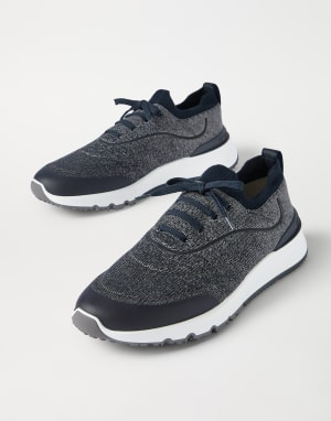 Knit runners Navy Blue Man - Brunello Cucinelli