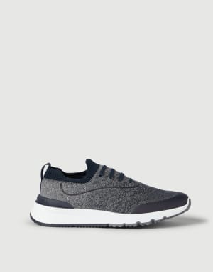Knit runners Navy Blue Man - Brunello Cucinelli