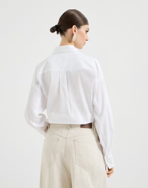 Crop shirt White Woman - Brunello Cucinelli