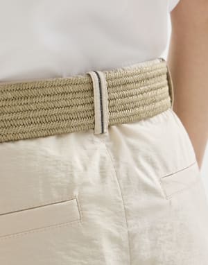 A-line trousers Beige Woman - Brunello Cucinelli