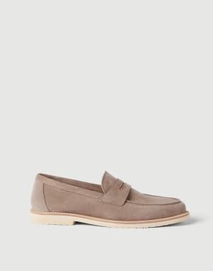 Calfskin penny loafers Buff Man - Brunello Cucinelli