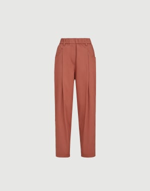 Track-Five-Pocket-Hose Orange Damen - Brunello Cucinelli
