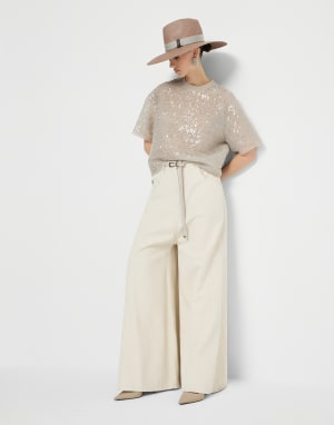 阔腿水手裤 本色 女款 - Brunello Cucinelli