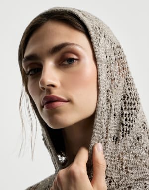 Maglia Dazzling Water Lillies Fango Donna - Brunello Cucinelli