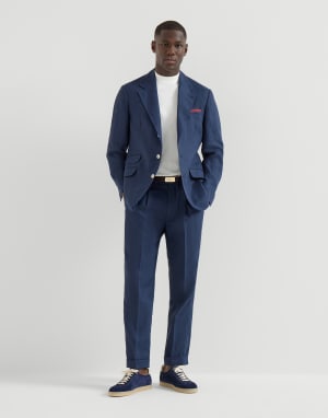 Zapatillas de piel de ante Azul Fuerza Aérea Hombre - Brunello Cucinelli