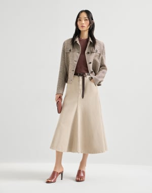 Sparkling cashmere sweater Bordeaux Woman - Brunello Cucinelli