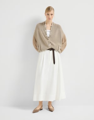 Slingbacks plats en daim Marron Femme - Brunello Cucinelli