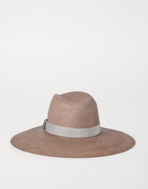 Straw fedora Brown Woman - Brunello Cucinelli