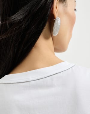 Tee-shirt en jersey Blanc Femme - Brunello Cucinelli