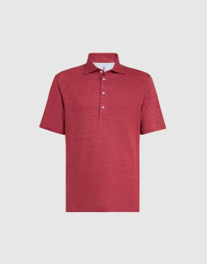 Jersey polo shirt Cherry Man - Brunello Cucinelli
