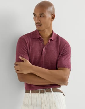 Polo-style sweater Coral Man - Brunello Cucinelli