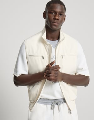 Nylon vest with padding Panama Man - Brunello Cucinelli