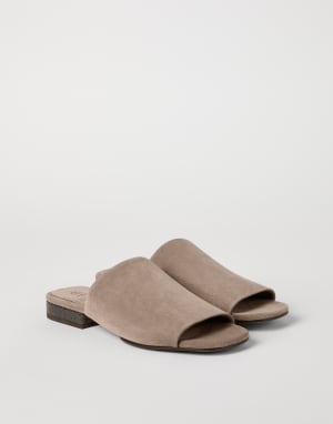 Suede mules Brown Woman - Brunello Cucinelli