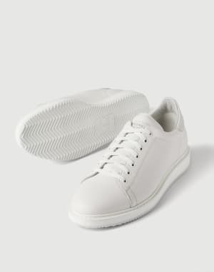 Grained calfskin sneakers White Man - Brunello Cucinelli