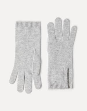 Knit gloves Light Grey Woman - Brunello Cucinelli