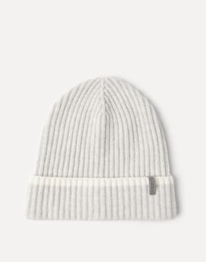 Knit beanie Light Grey Woman - Brunello Cucinelli