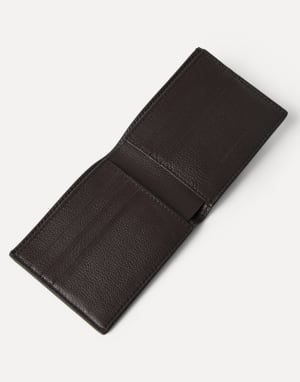Calfskin wallet Rust Brown Man - Brunello Cucinelli