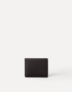 Calfskin wallet Rust Brown Man - Brunello Cucinelli