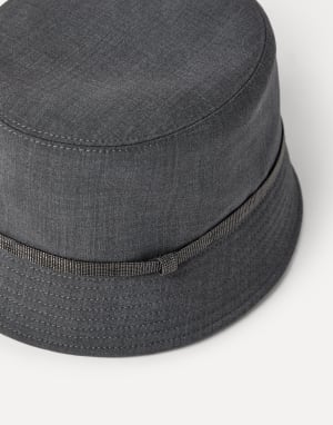 Bucket hat Dark Grey Woman - Brunello Cucinelli